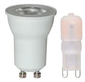 Colors - Lampadine Kit 1x GU10 (270lm) & 1x G9