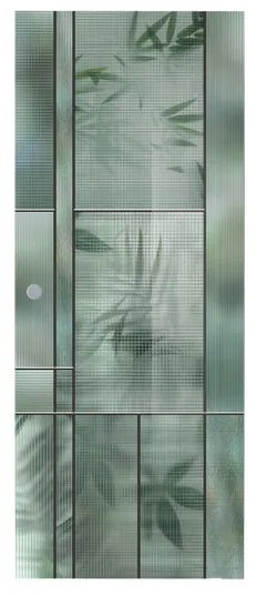 Anta per porta scorrevole Heaven in vetro multicolore L 88 x H 215 cm destra