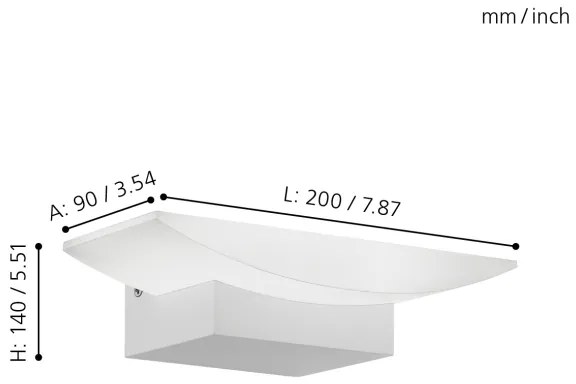 Eglo 96037 - Applique a LED METRASS 1xLED/5,6W/230V