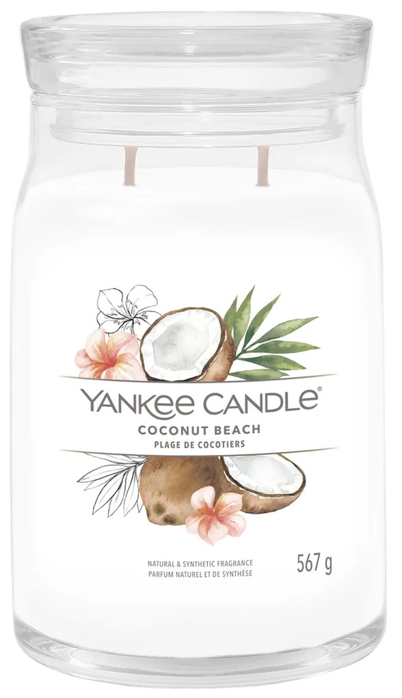 Coconut Beach, candela in giara grande Yankee Candle