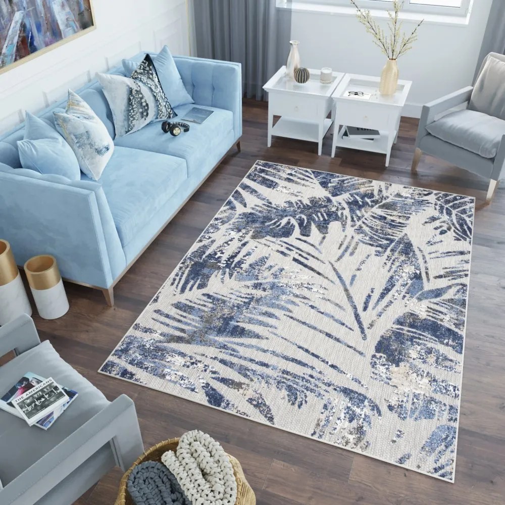 Tappeto per il patio con un bellissimo motivo grigio Larghezza: 80 cm | Lunghezza: 150 cm