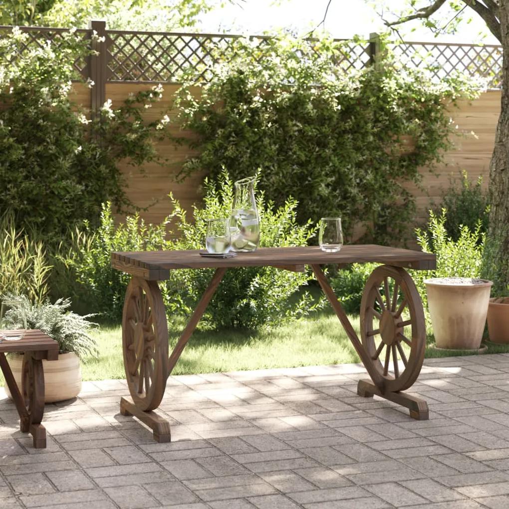 Tavolo da giardino 90x50x40 cm in legno massello di abete