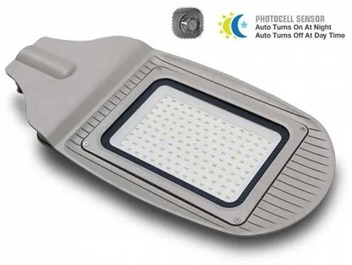 Lampione Stradale a Led 30 Watt con sensore crepuscolare 2400 Lumen  VT-15031ST - 6000K bianco freddo