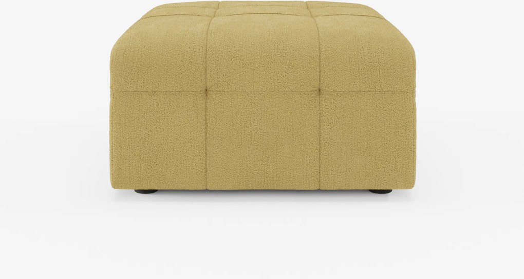 Mosaic pouf e modulo in bouclé - 96x77 cm design capitonné in tessuto smacchiabile T21