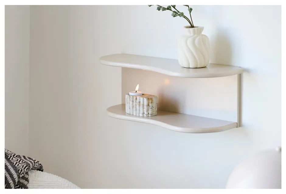 Mensola beige con ripiani multipli 44 cm Botta – House Nordic