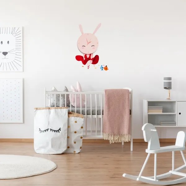 Applique a LED per bambini con gli orologi a LED/1W/3xAAA il soleLED/1W/3xAAA lepre