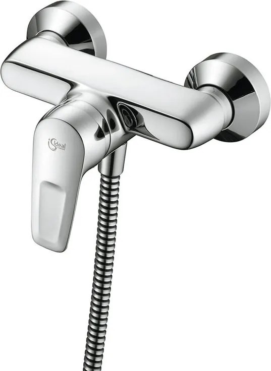 Rubinetto per doccia getto laminare cristallino a 2 manopole Ceramix Blue cromo lucido IDEAL STANDARD