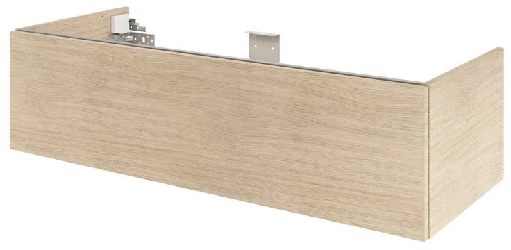 Mobile da bagno sotto lavabo SENSEA Neo Frame rovere naturale lucido L 120 x H 32 x P 48 cm, lavabo non incluso