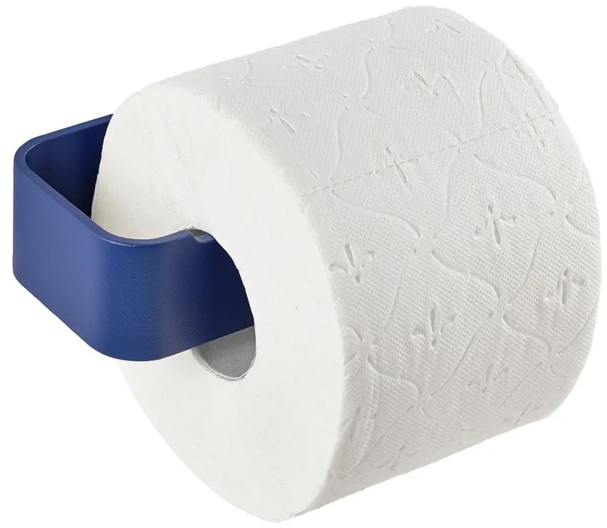 Porta carta igienica da parete blu in metallo Ume – Zone