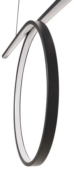 Lampadario LED sospeso su cavo ODETTA LED/42W/230V 4000K nero