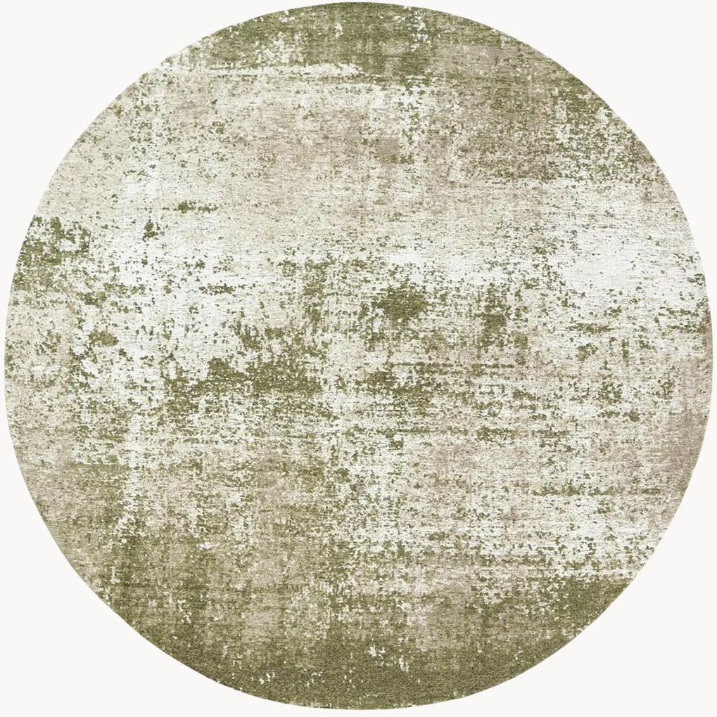 Tappeto rotondo jacquard lavabile da interno-esterno Virgin Land