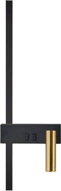 Lampada da parete APP1439-W RIGHT BLACK  GOLD