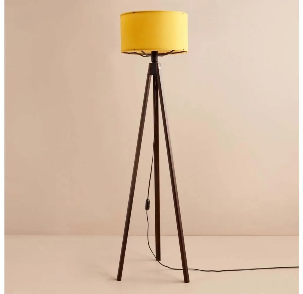 Lampada da terra AYD 1xE27/40W/230V marrone/arancione