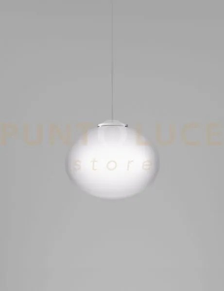 Lucciola sospensione 27 bianco satinato e nickel satinato e  1 luce...