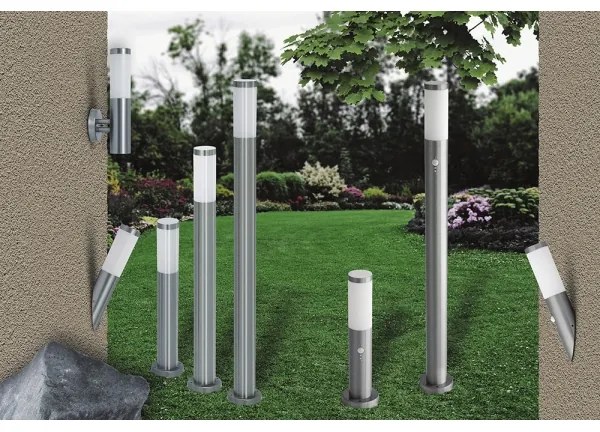 Rabalux 8267 - Lampada da esterno con sensore INOX TORCH 1xE27/25W IP44