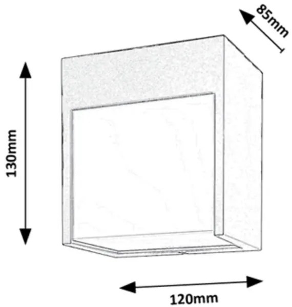 Rabalux 7477 - Applique da esterno a LED BALIMO LED/12W/230V bianco IP54