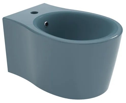 Bidet sospeso petrolio lucido soft OLYMPIA CERAMICA L 36 x H 42 x P 55 cm