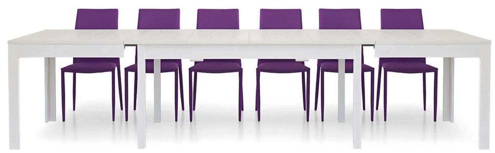 HANK - tavolo da pranzo moderno allungabile frassinato