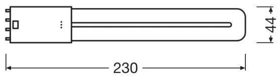 Tubo fluorescente LED 2G11/8W/230V 3000K - Osram