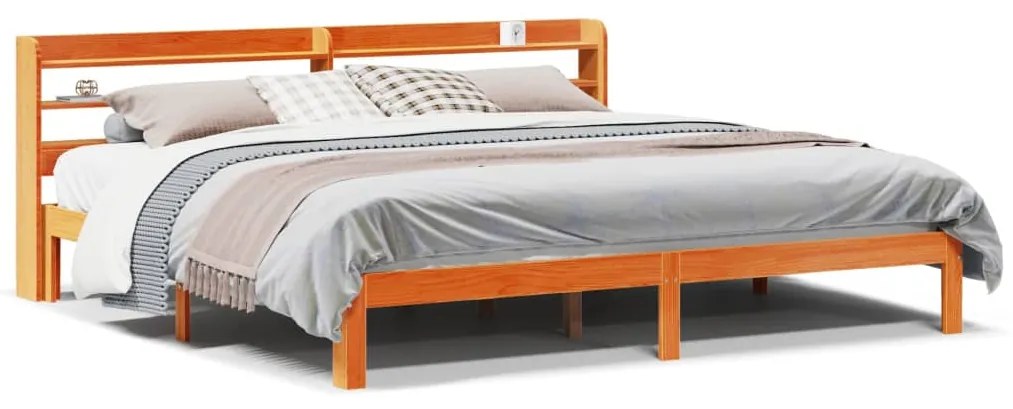 Letto senza materasso marrone cera 180x200 cm in legno di pino