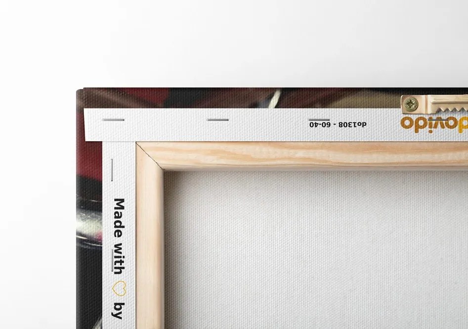 Stampa su tela – Giradischi con disco in vinile