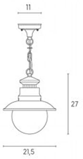 Plafoniera Esterno Contemporanea Calipso Metallo E Porcellana Bianco 1 Luce E27