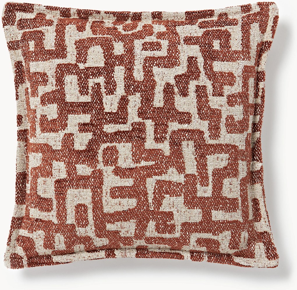 Cuscino in viscosa con motivo jacquard Contia