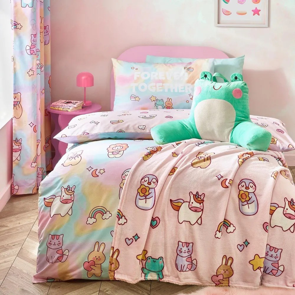 Biancheria da letto per bambini rosa per culla 120x150 cm Forever Together – Catherine Lansfield