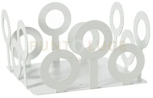 Portatovaglioli bollicine bianco marmo