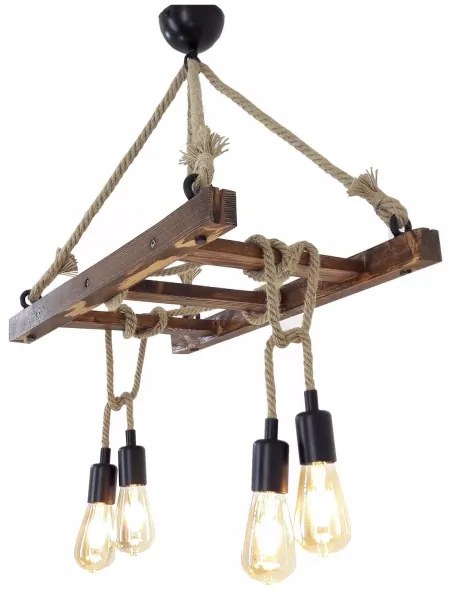 Lampadario su filo MERDIVEN 4xE27/40W/230V