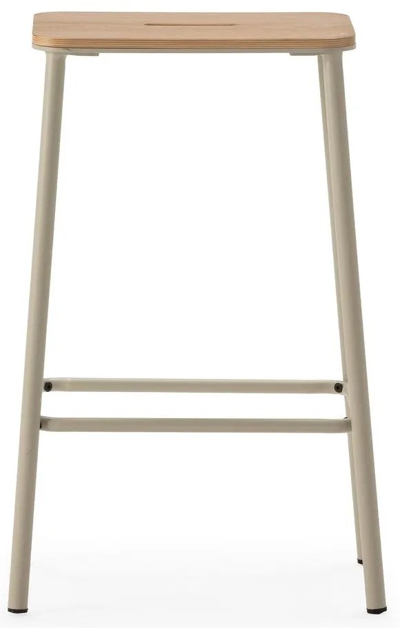 Set di sedie da bar color crema 2 pz (altezza della seduta 65 cm) Abba – Marckeric