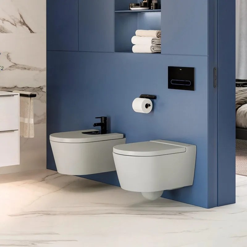 Bidet sospeso beige inspira ROCA L 38.5 x H 40 x P 56 cm