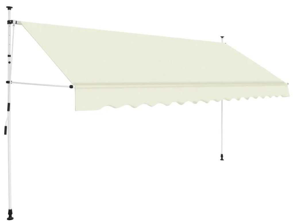 Tenda Da Sole Retrattile Manuale 350 Cm Crema /