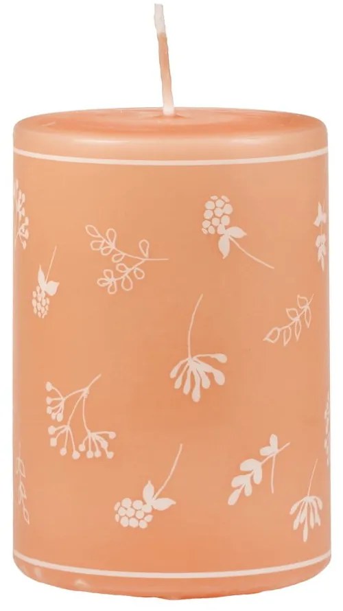 Candela arancione, tempo di combustione 48 ore Fleur - Unipar