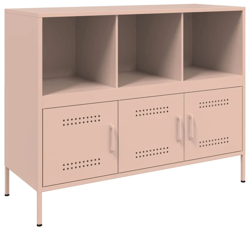 Credenza rosa 100,5x39x79 cm in acciaio laminato a freddo