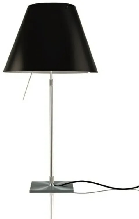 Costanza Lampada da Tavolo con Dimmer Alu/Liquorice Black - Luceplan