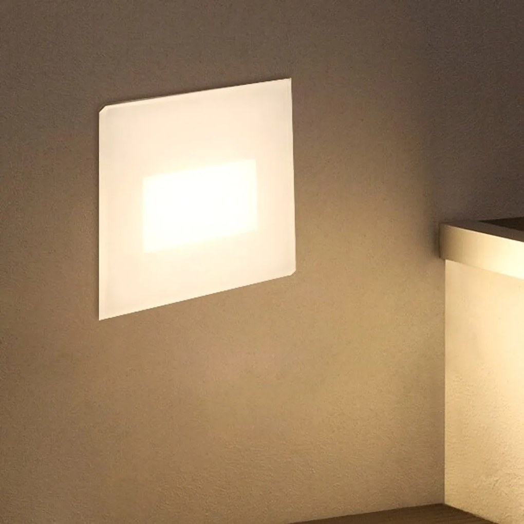 Segnapasso LED per Scatola 503 3.5W IP65 - Antiabbagliamento Colore Bianco Caldo 2.700K