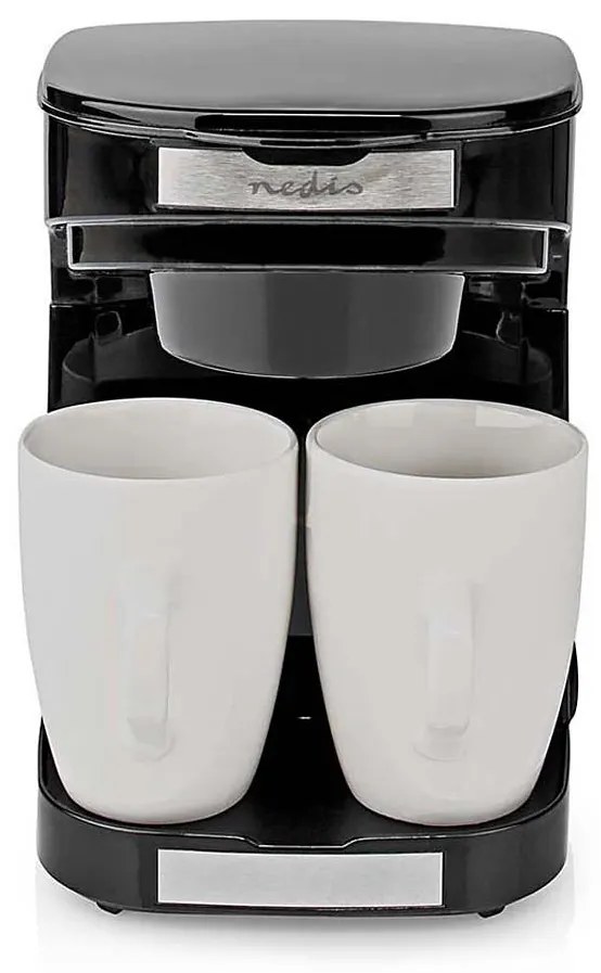 Nedis KACM140EBK - Macchina da caffè per due tazze 450W/230V 0,25 l