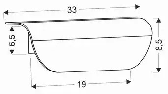 Applique a LED da esterno LED/12W/230V IP65 nero