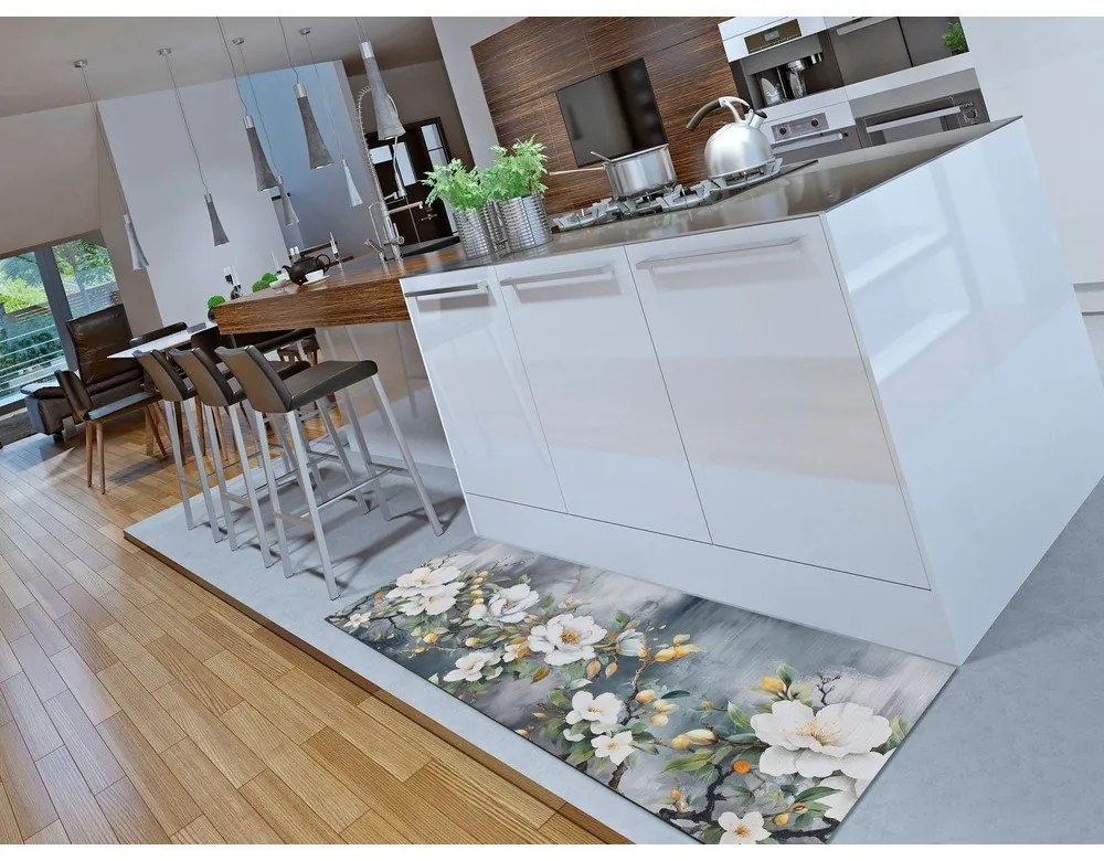 Passatoia blu lavabile 52x200 cm Ricci Sara – Universal