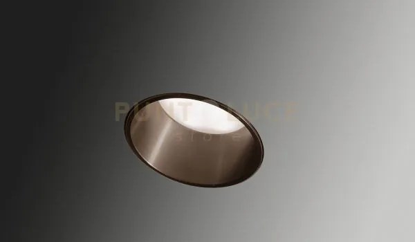 Thessaly faretto incasso 1 luce bronzo spazzolato raso in alluminio...