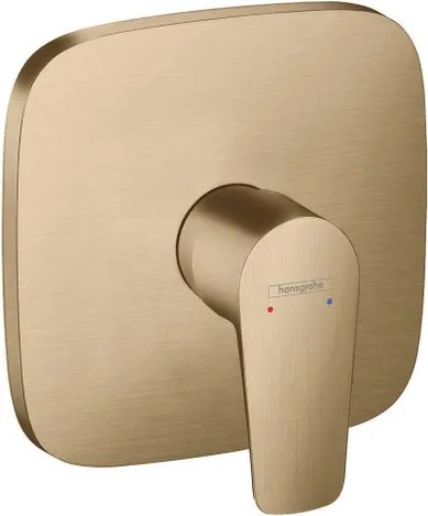 Rubinetto per doccia getto laminare cristallino a 2 manopole Talis E bronzo satinato HANSGROHE