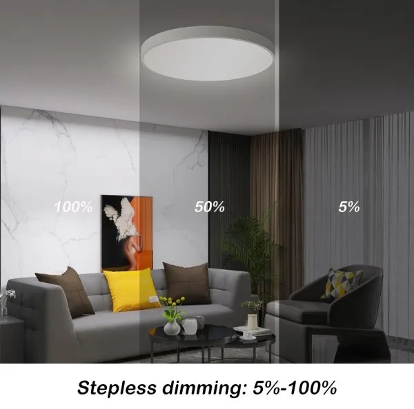 Immax NEO 07252L -Luce LED dimmerabile SEMPLICI 48W/230V Wi-Fi Tuya bianco + TC