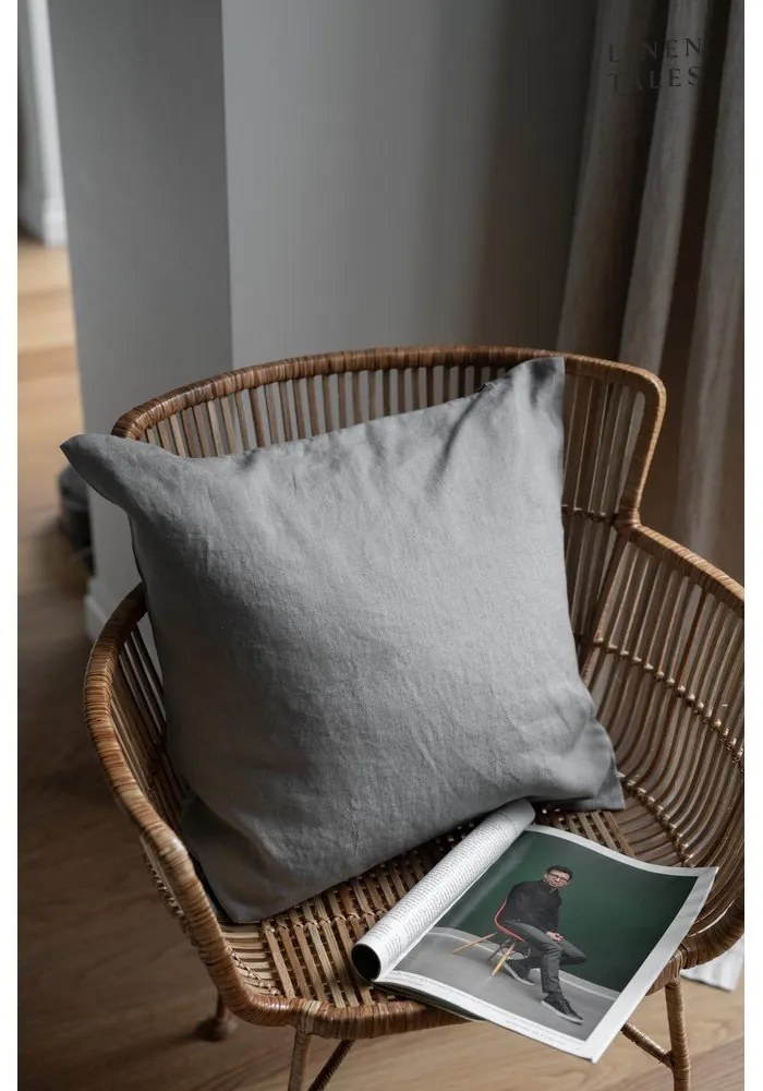 Federa di lino 50x50 cm Khaki - Linen Tales