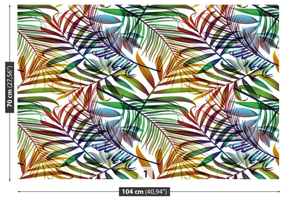 Carta da parati Foglie di palma 104x70 cm