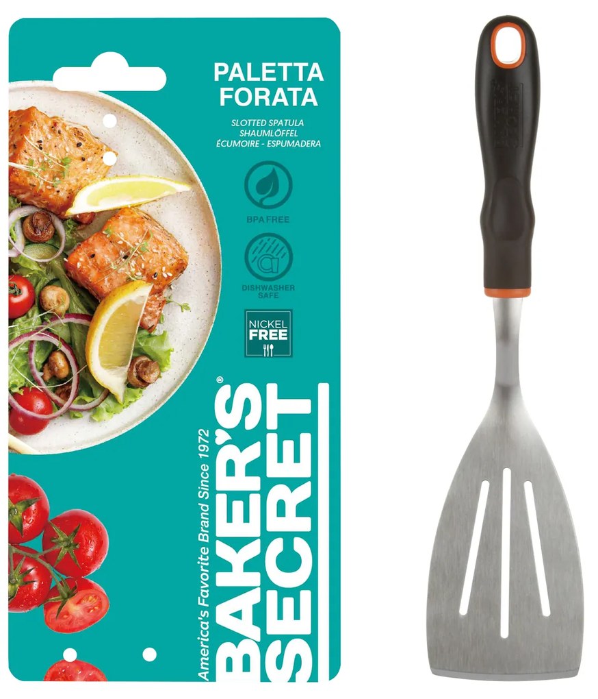 Paletta forata in acciaio inox 33,5 cm