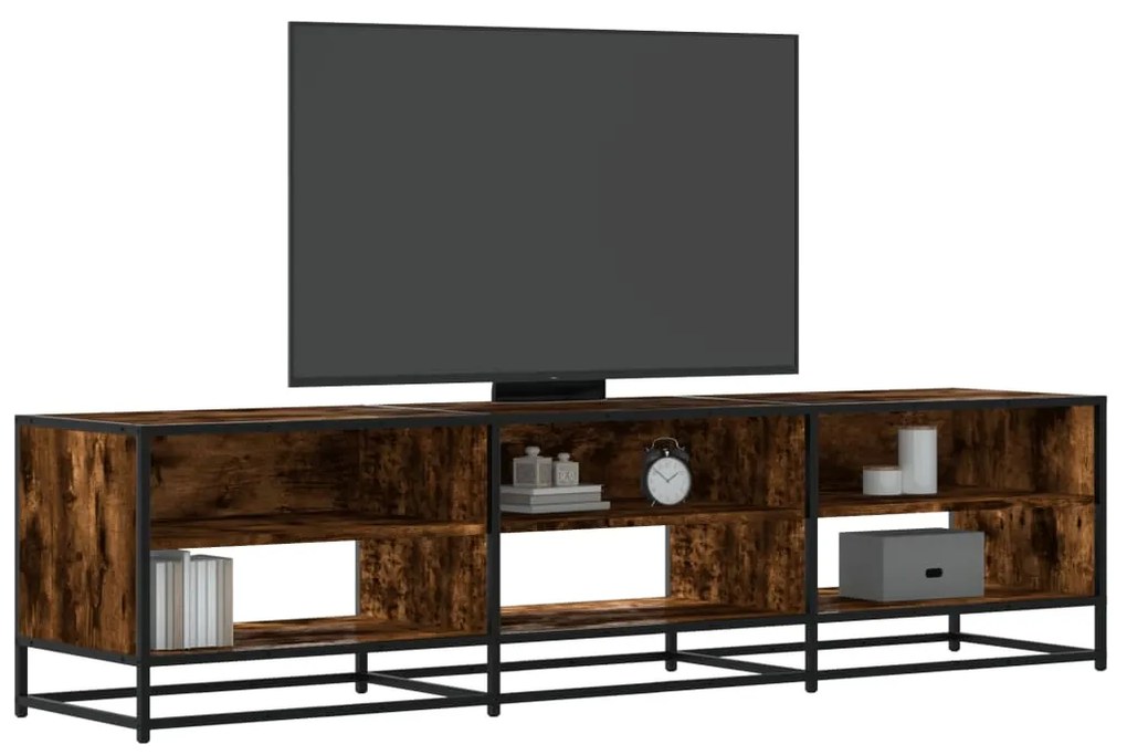 Mobile Porta Tv Rovere Fumo 180x40x46 Cm İn Truciolato /
