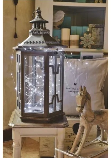 Catena LED da esterno natalizia 40xLED/9m IP44 bianco freddo