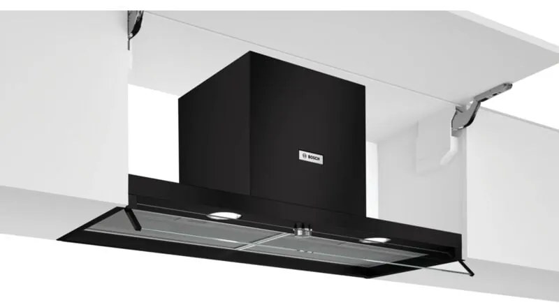 Bosch - cappa box integrata 90cm 620m3/h nero/vetro - DBB96AF60