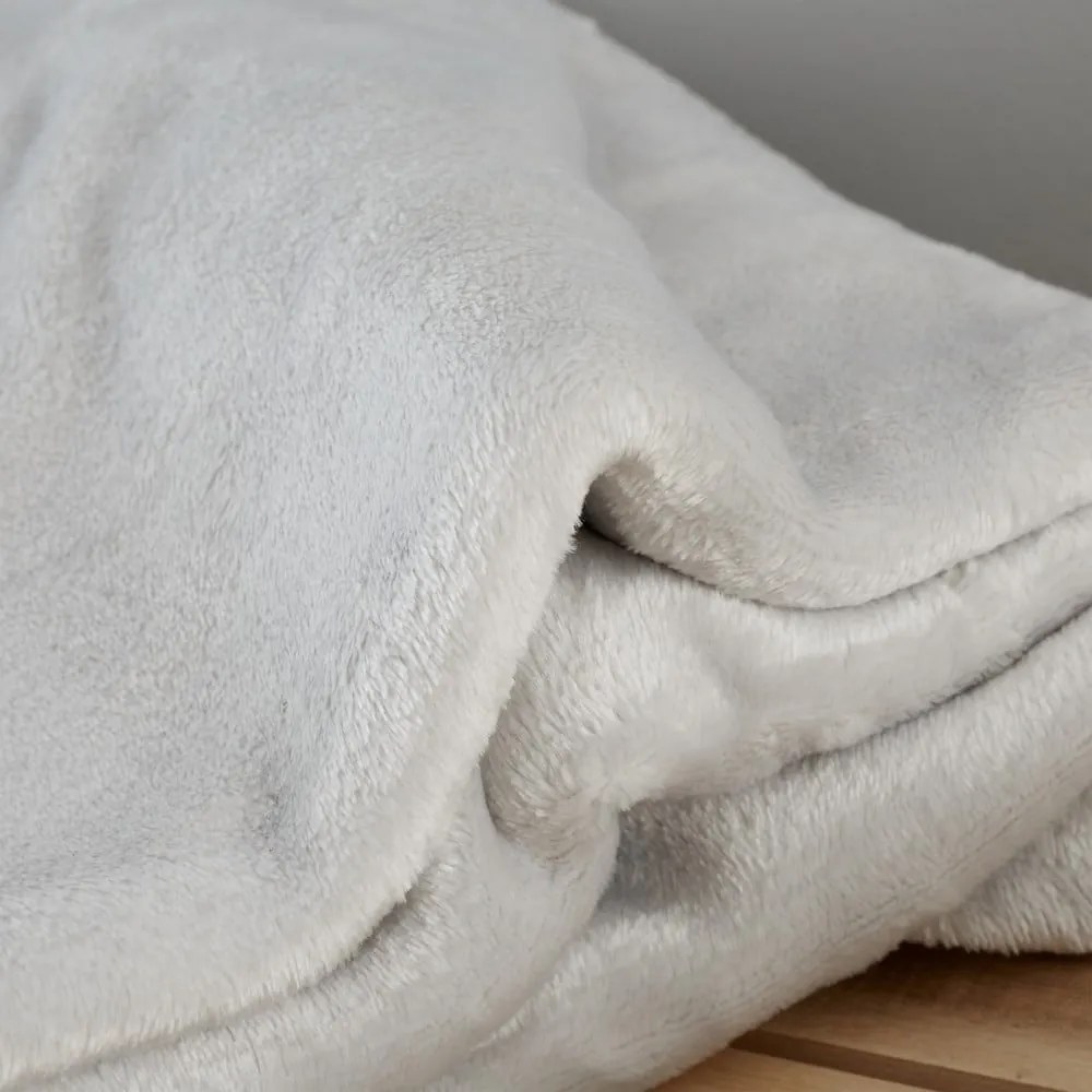 Coperta grigio chiaro in micropile 130x170 cm Raschel Velvet – Catherine Lansfield